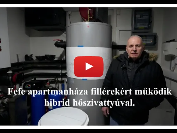Hybrid hőszivattyúval Fefe Apartmanháza  fillérekért működik Balatonfüreden.